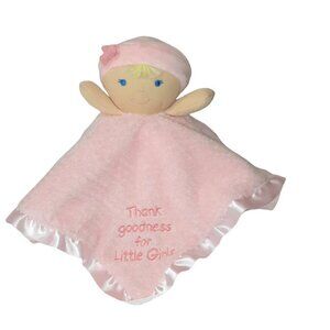 Kids Preferred Plush Doll Thank Goodness For Little Girls Pink Lovey Blanket